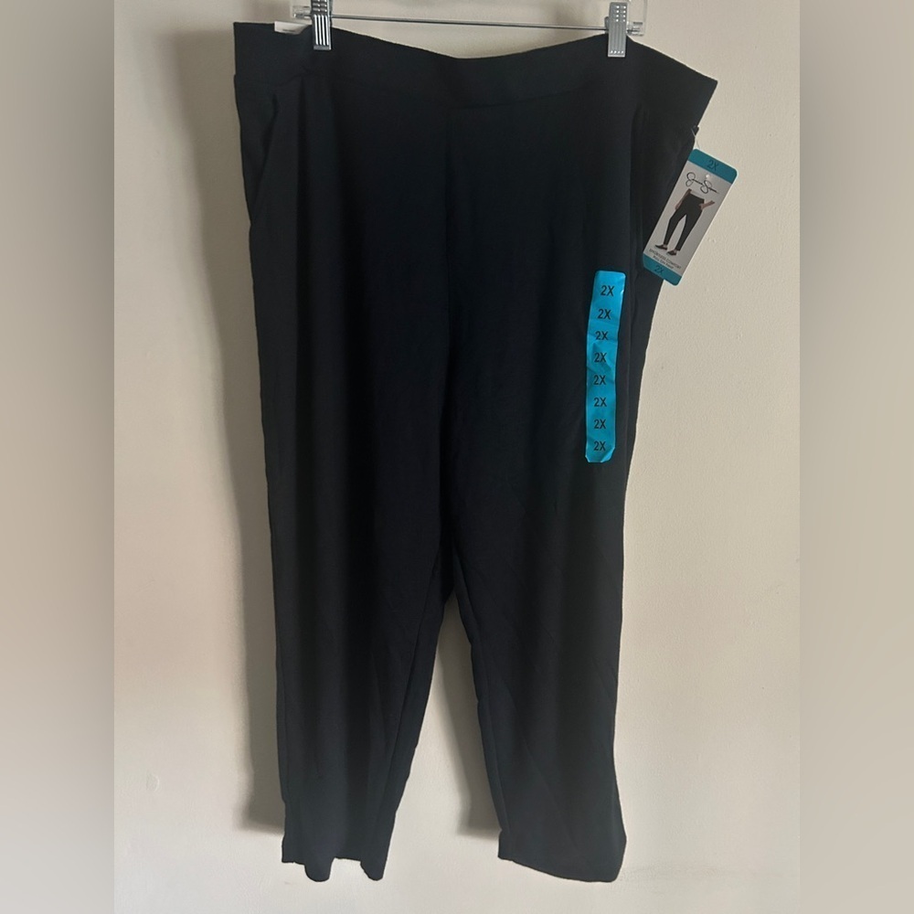 Women’s black Pull On pants plus size 2X